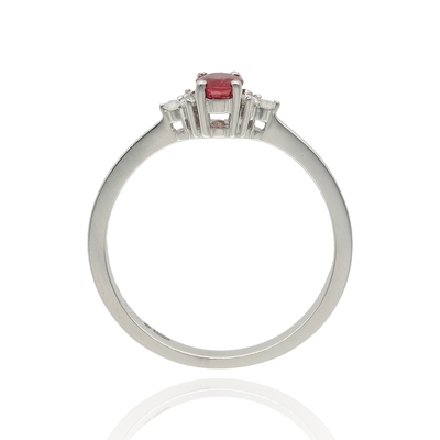 Fehér arany gyűrű 54-es méret (01F199-RUBIN-54)